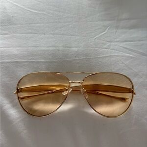 Gold Aviator Sunglasses